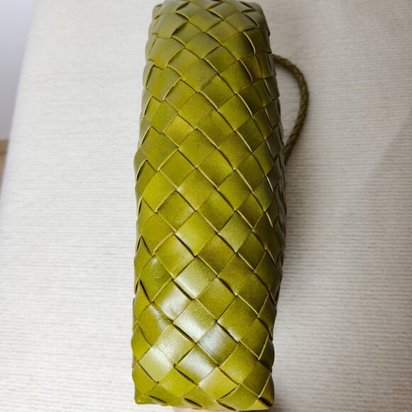 DRAGON DIFFUSION mini Rosanna leather tote bag in Bamboo Green New - Picture 5 of 10